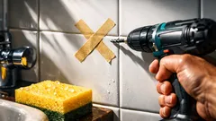 Percer du carrelage sans le fissurer : l’astuce du ruban de masquage qui change tout