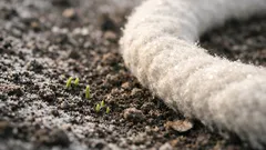 Paillage en laine de mouton : l’astuce naturelle qui protège vos plantations des gelées tardives