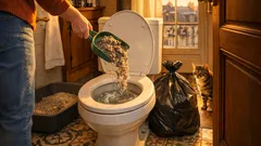 Pourquoi il ne faut jamais jeter la litière de chat dans les toilettes