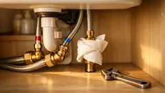 Fuite sous évier après avoir changé le robinet : la règle du quart de tour qui évite les mauvaises surprises